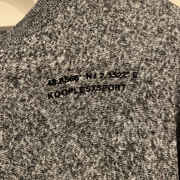 The Kooples cropped gray sweatshirt with The Kooples band - Picture 3 of 5